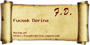 Fucsek Dorina névjegykártya